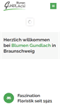 Mobile Screenshot of blumen-gundlach.de